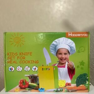 Kids Knife Set for Real Cooking - Yellow
